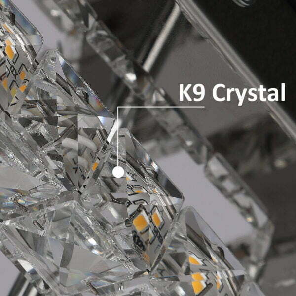 K9 crystal Square Led Ceiling Light