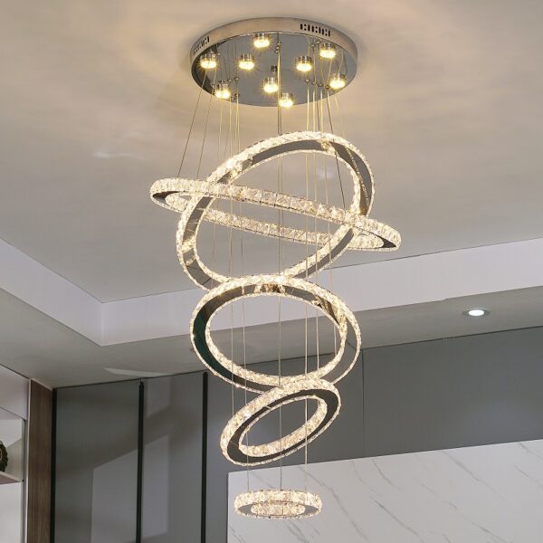 circular crystal chandelier