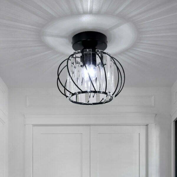 crystal flush mount ceiling light