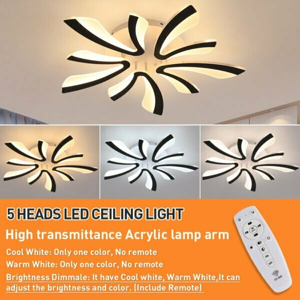 dimmable led ceiling lights with remote control