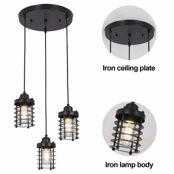 industrial cage pendant light details
