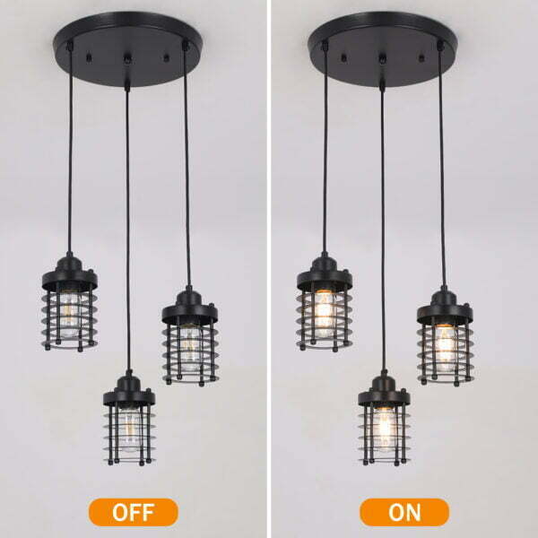 industrial cage pendant light switch