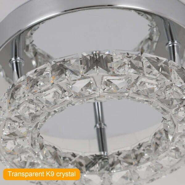 led K9 crystal ceiling light
