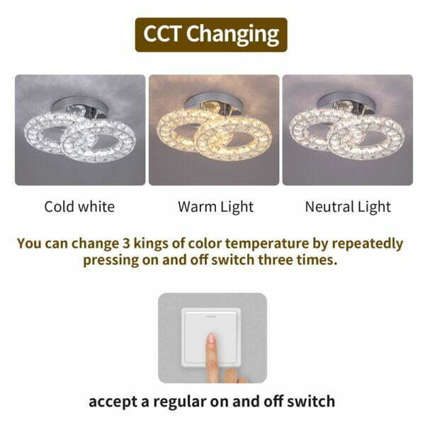 led circle light ceiling CCT