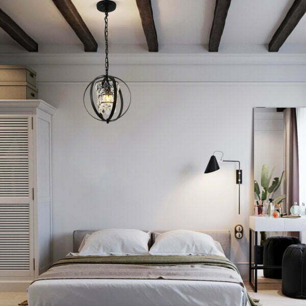 orb pendant light bedroom