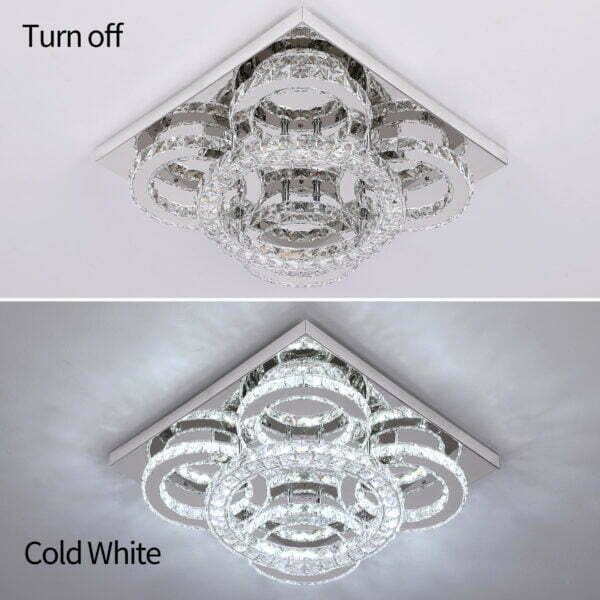 chrome ceiling lights white light