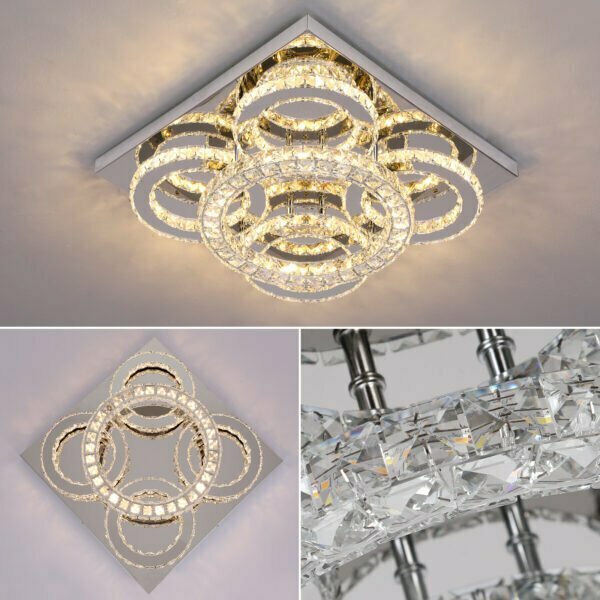 silver ceiling lights details