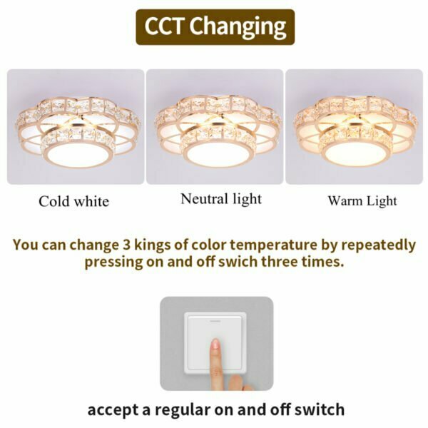 warm white led ceiling lights CCT
