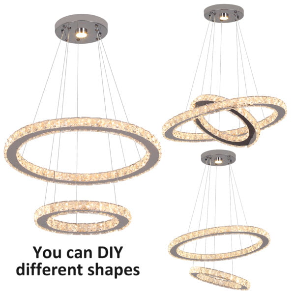 halo chandelier DIY shape