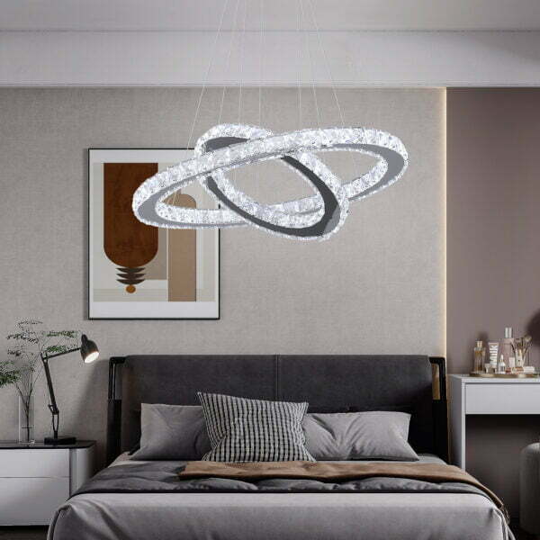 halo chandelier for bedroom