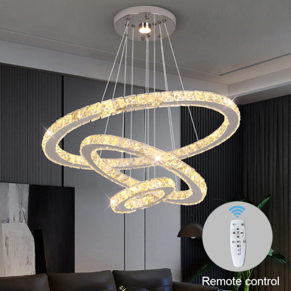 modern ring chandelier with remote control