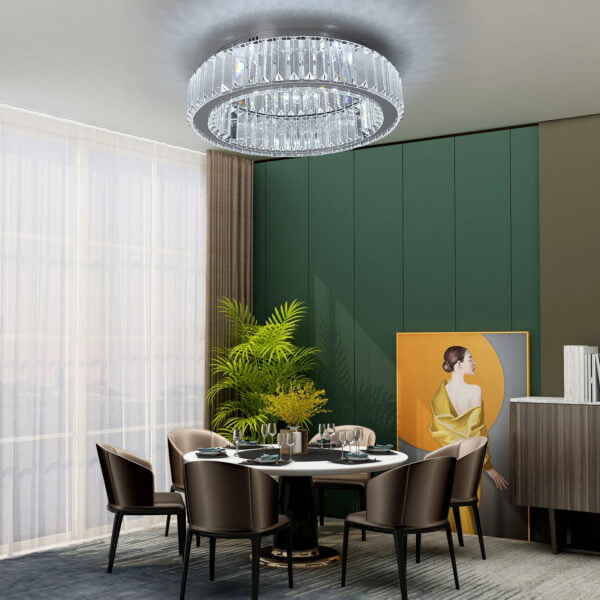 crystal dimmable ceiling lights for dining table