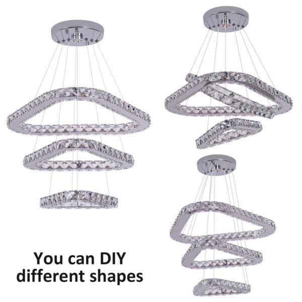 triangle chandelier DIY shape