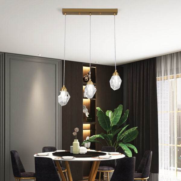 diamond-like crystal chandelier for dining
