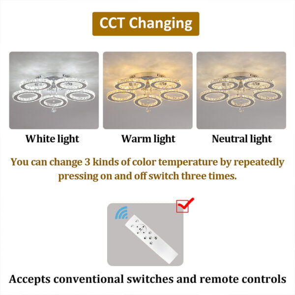 modern ceiling lamps with remote control
