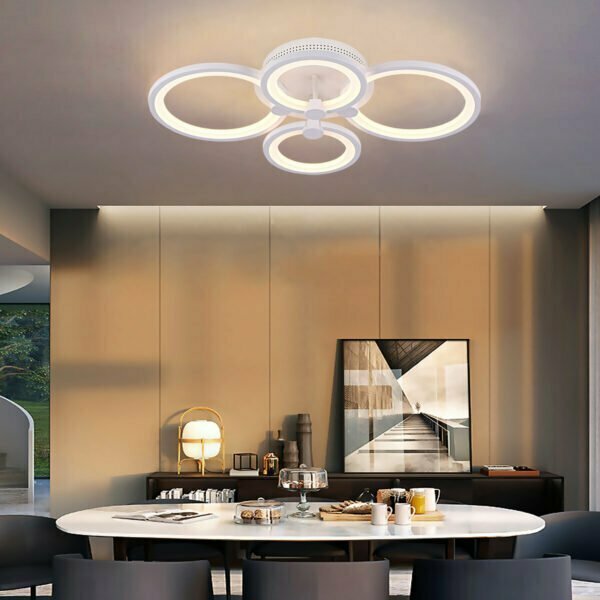 modern circular led ceiling light for dining table