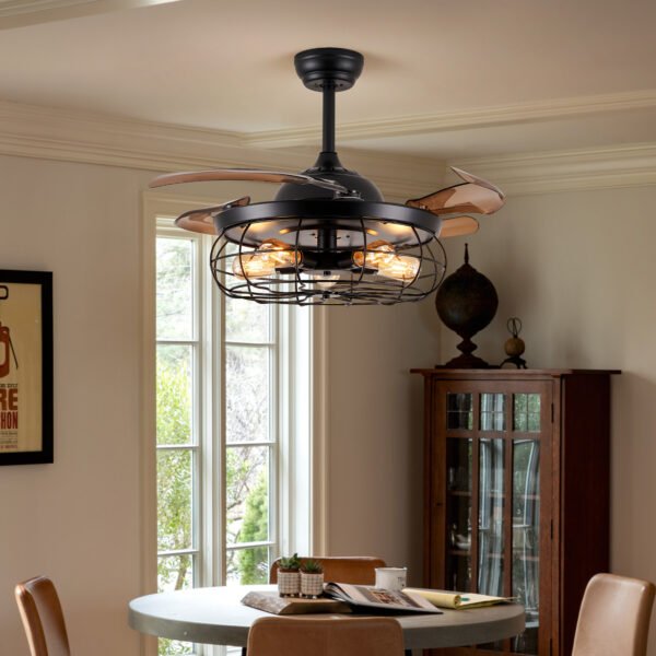 dining table 4 blade ceiling fan with light