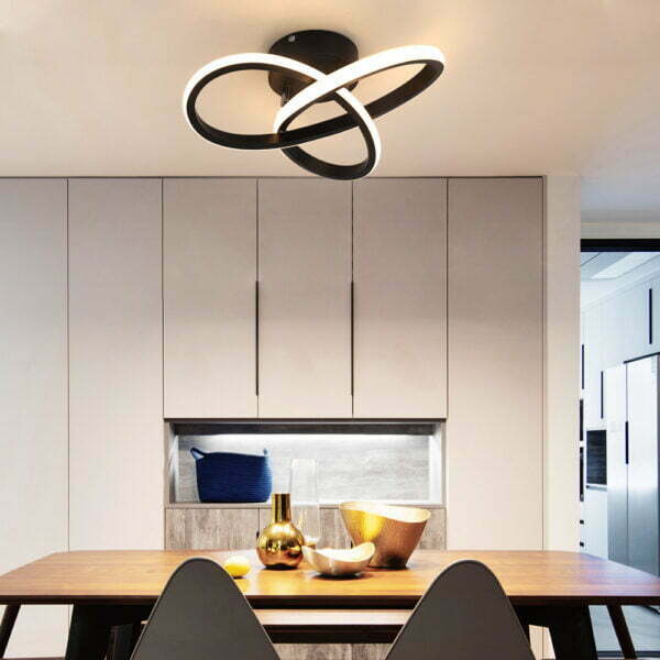 black acrylic ceiling light for dining table