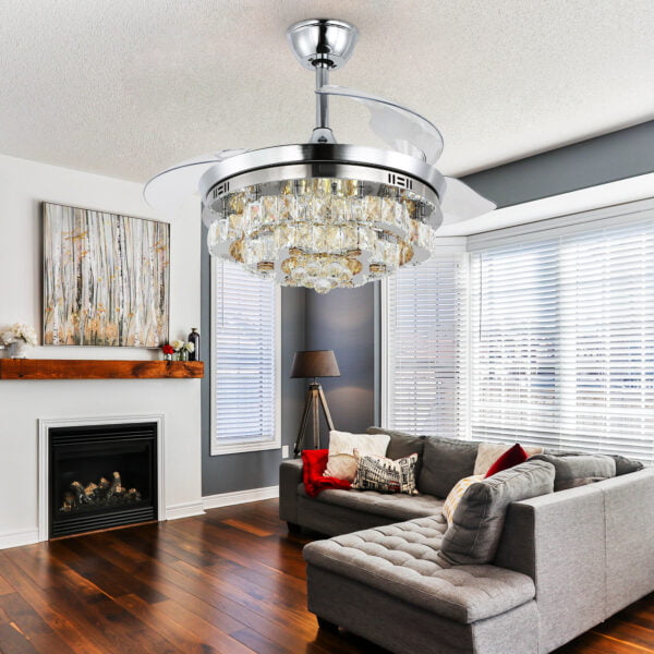 living room ceiling fan chandelier