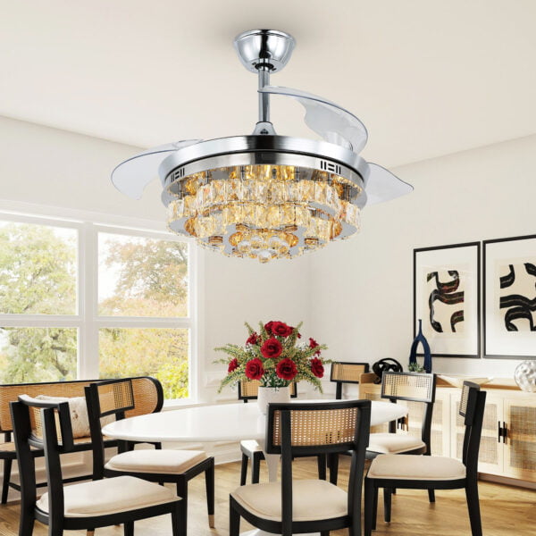 dining room ceiling fan chandelier