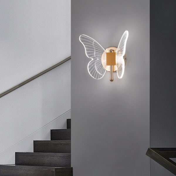 butterfly led wall light for stair
