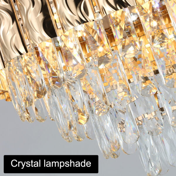ceiling fan with chandelier light crystal