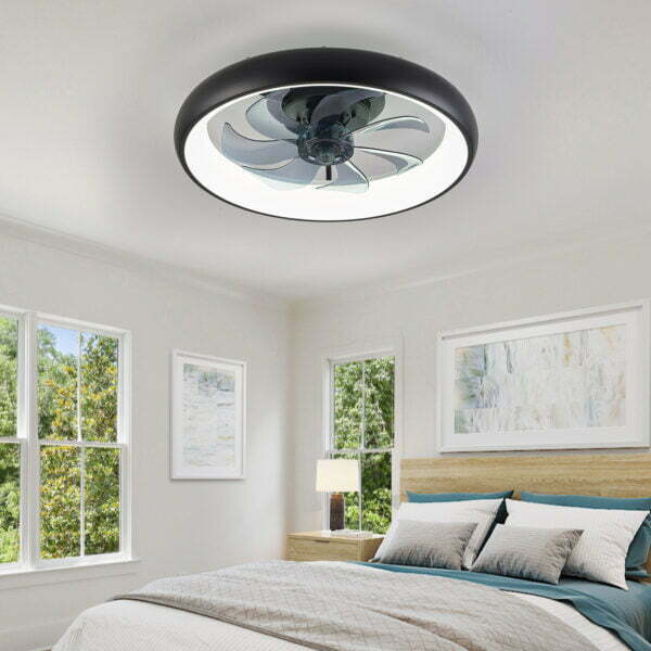 bedroom ceiling fan with led light and remote