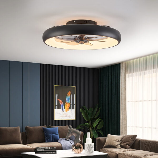 living room ceiling fan with led light and remote