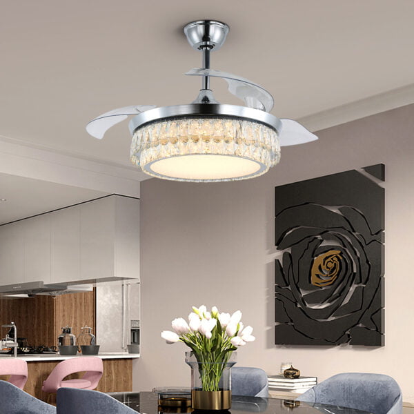 ceiling fan with light and remote for dining room