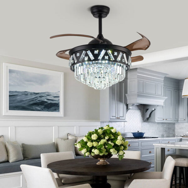 dining table ceiling fan with pendant light