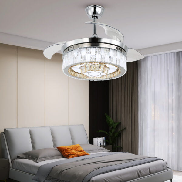 bed room ceiling fans with lights and remote control