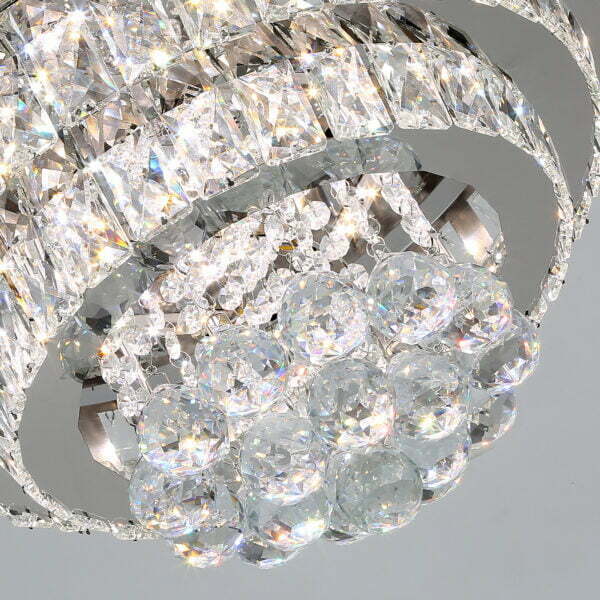 crystal chandelier ceiling fan details