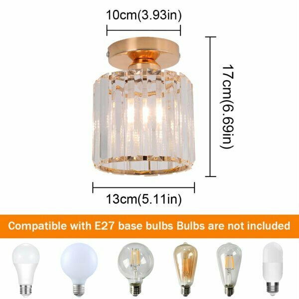 modern ceiling lamps with E27 bulb holder