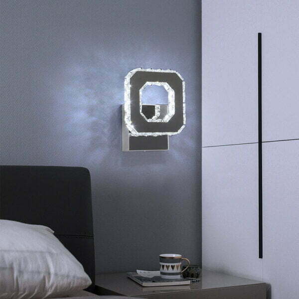 bedside crystal wall lights