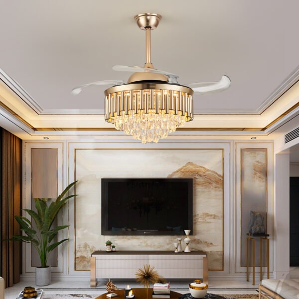 golden indoor ceiling fans with lights