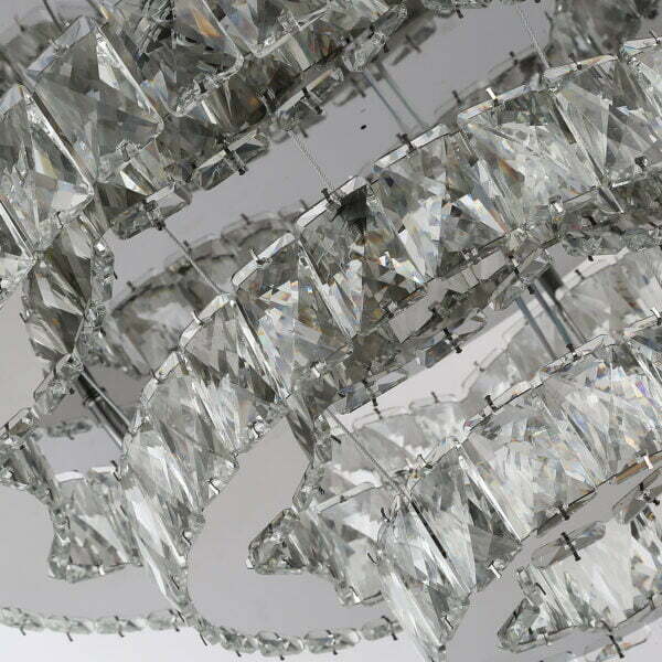 retractable ceiling fan chandelier crystal
