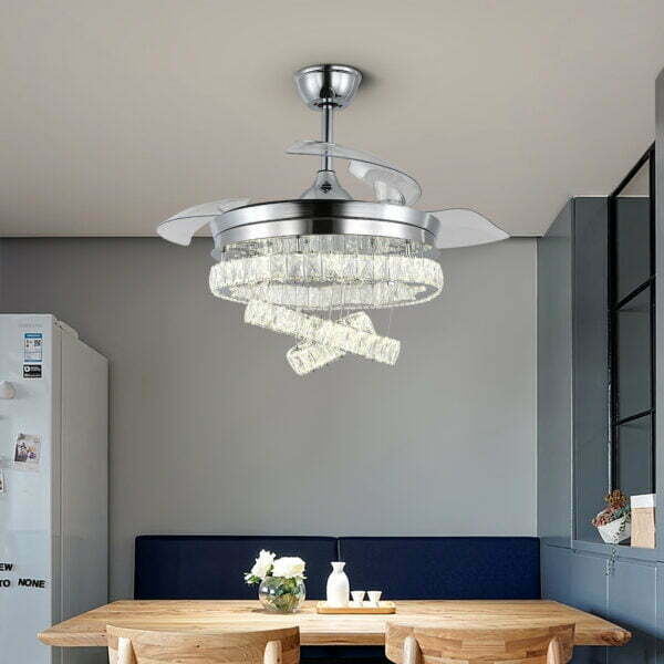 dining table retractable ceiling fan chandelier