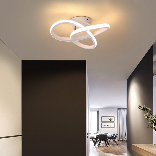 white ceiling light for hallway corridor